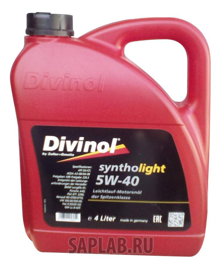 Купить запчасть DIVINOL - 49520K004 Моторное масло Divinol Syntholight 5W-40 4л