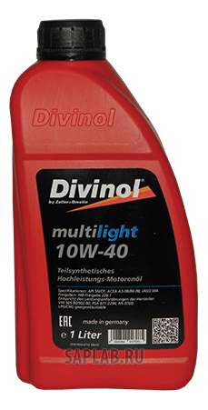 Купить запчасть DIVINOL - 49610C069 Моторное масло Divinol Multilight 10W-40 1л