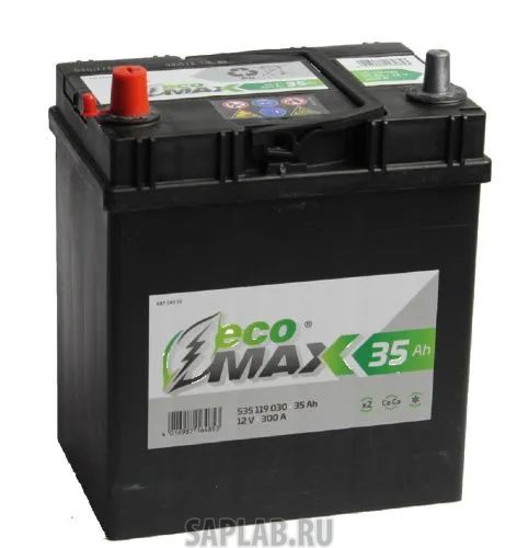 Купить запчасть  ECOMAX - 535119030 Аккумулятор EcoMax 6СТ-35.1 (535 119 030) яп.ст/тонк. кл.