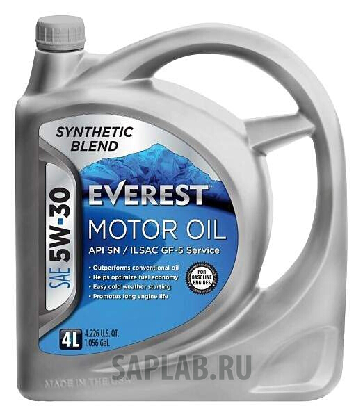 Купить запчасть EVEREST - FP53000EV04LSB Моторное масло Everest Synthetic Blend 5W-30 4л