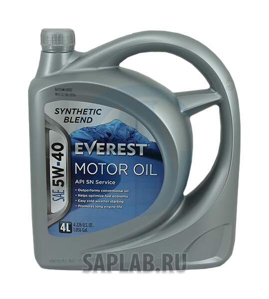 Купить запчасть EVEREST - FP54000EV04LSB Моторное масло Everest Synthetic Blend 5W-40 4л