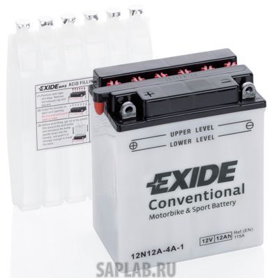 Купить запчасть  EXIDE - 12N12A4A1 Аккумулятор автомобильный EXIDE 12N12A-4A-1 12 Ач