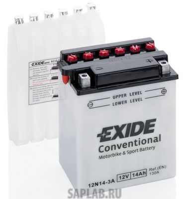 Купить запчасть  EXIDE - 12N143A Аккумулятор автомобильный EXIDE 12N14-3A 14 Ач