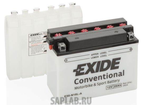 Купить запчасть  EXIDE - E50N18LA Аккумулятор автомобильный EXIDE E50-N18L-A 20 Ач