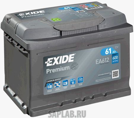 Купить запчасть  EXIDE - EA612 Аккумулятор автомобильный EXIDE EA612 61 Ач