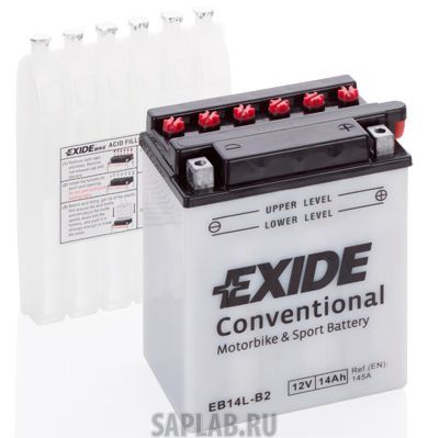 Купить запчасть  EXIDE - EB14LB2 Аккумулятор автомобильный EXIDE EB14L-B2 14 Ач