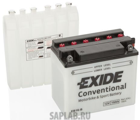 Купить запчасть  EXIDE - EB16B Аккумулятор автомобильный EXIDE EB16-B 19 Ач