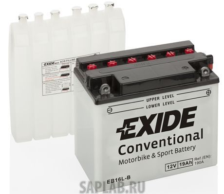 Купить запчасть  EXIDE - EB16LB Аккумулятор автомобильный EXIDE EB16L-B 19 Ач