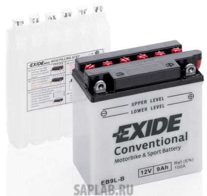 Купить запчасть  EXIDE - EB9LB Аккумулятор автомобильный EXIDE EB9L-B 9 Ач