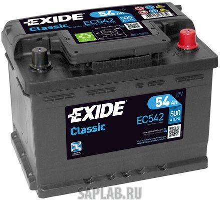 Купить запчасть  EXIDE - EC542 Аккумулятор автомобильный EXIDE EC542 54 Ач