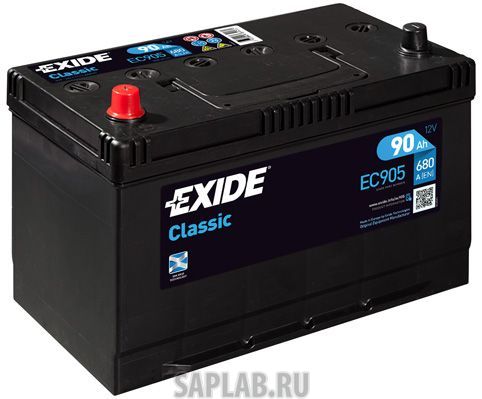 Купить запчасть  EXIDE - EC905 Аккумулятор автомобильный EXIDE EC905 90 Ач