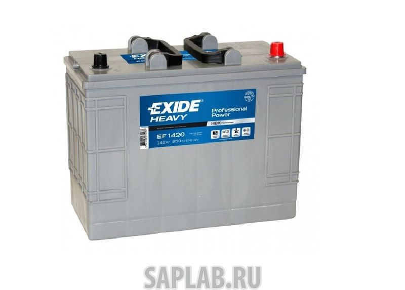 Купить запчасть  EXIDE - EF1420 Аккумулятор Exide  Hevy Duty  142а/Ч (Ef 1420)(-/+) 12v 850 A En  349x175x285 EF1420