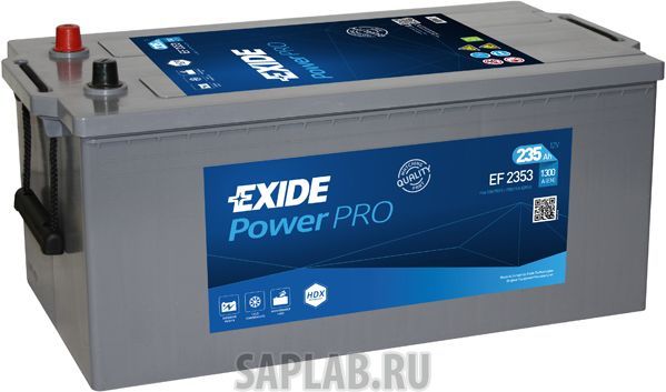 Купить запчасть  EXIDE - EF2353 Аккумулятор автомобильный EXIDE EF2353 235 Ач