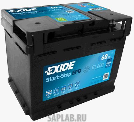 Купить запчасть  EXIDE - EL600 Аккумулятор автомобильный EXIDE EL600 60 Ач