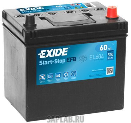 Купить запчасть  EXIDE - EL604 Аккумулятор автомобильный EXIDE EL604 60 Ач