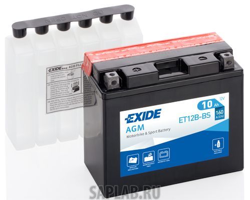 Купить запчасть  EXIDE - ET12BBS Аккумулятор автомобильный EXIDE ET12B-BS 10 Ач