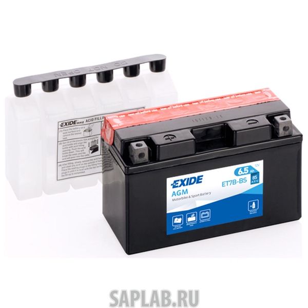 Купить запчасть  EXIDE - ET7BBS Аккумулятор автомобильный EXIDE ET7B-BS 6.5 Ач