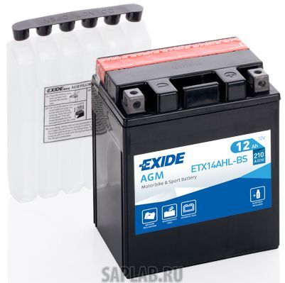 Купить запчасть  EXIDE - ETX14AHLBS Аккумулятор автомобильный EXIDE ETX14AHL-BS 12 Ач