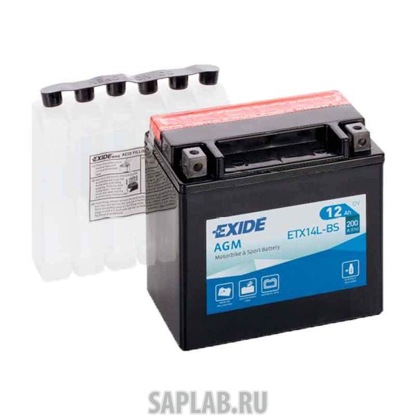 Купить запчасть  EXIDE - ETX14LBS Аккумулятор автомобильный EXIDE ETX14L-BS 12 Ач