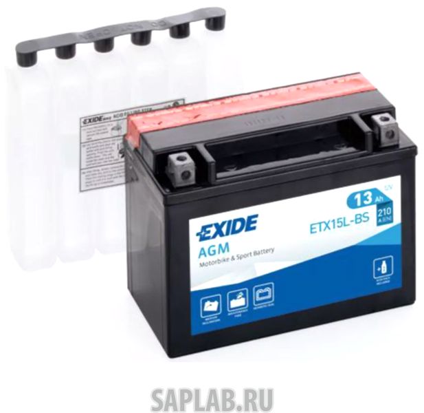 Купить запчасть  EXIDE - ETX15LBS Аккумулятор Для Мототехники Exide Agm 12 V 13 Ah 230 A Etn 0 B0 175x90x130mm 4.7kg EXIDE а