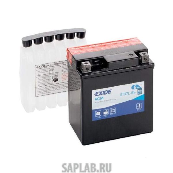 Купить запчасть  EXIDE - ETX7LBS Аккумулятор автомобильный EXIDE ETX7L-BS 6 Ач