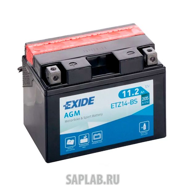 Купить запчасть  EXIDE - ETZ14BS Аккумулятор автомобильный EXIDE ETZ14-BS