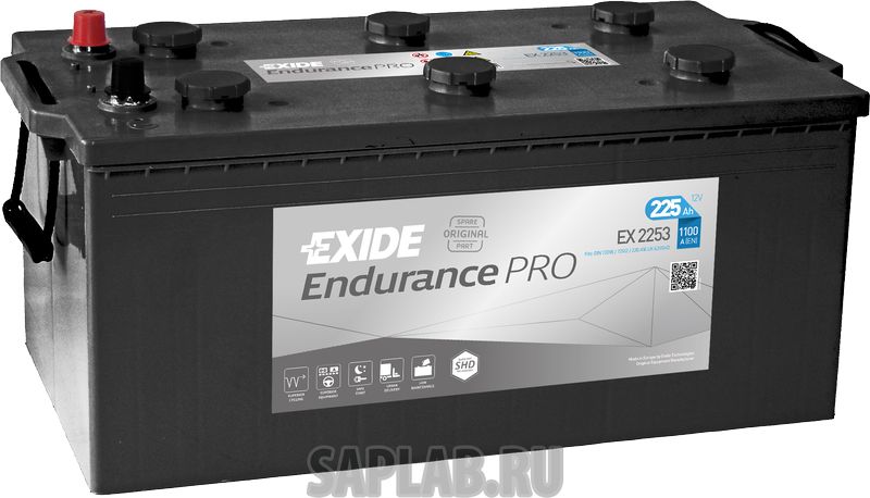 Купить запчасть  EXIDE - EX2253 Акб Heavy Duty 225 A/Ч (Ex2253)(+/-) 12v 1100 A En 518х279х240 Endurance Pro EXIDE EX2253