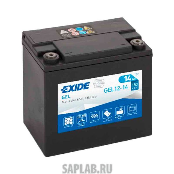 Купить запчасть  EXIDE - GEL1214 Аккумулятор мотоциклетный EXIDE GEL 12V 14Ah