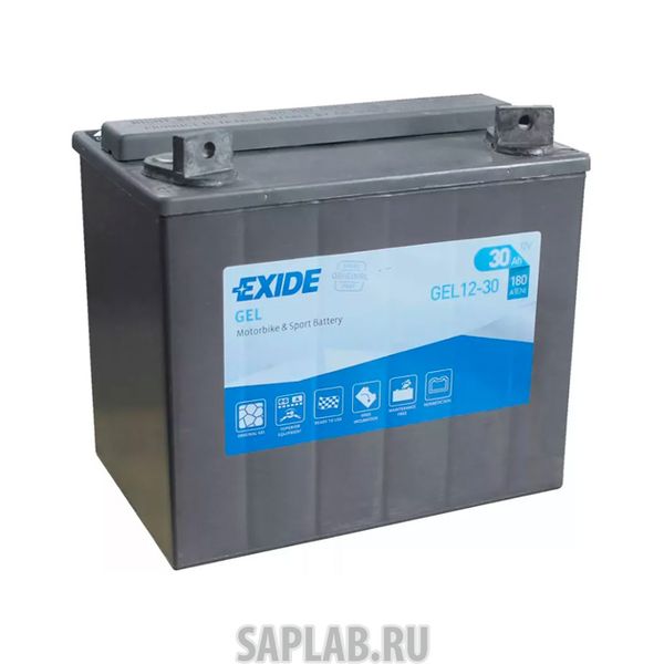 Купить запчасть  EXIDE - GEL1230 Аккумулятор Moto Gel 30 (20h)Ah 180a 197x132x186 Полярность Etn 1 EXIDE GEL1230