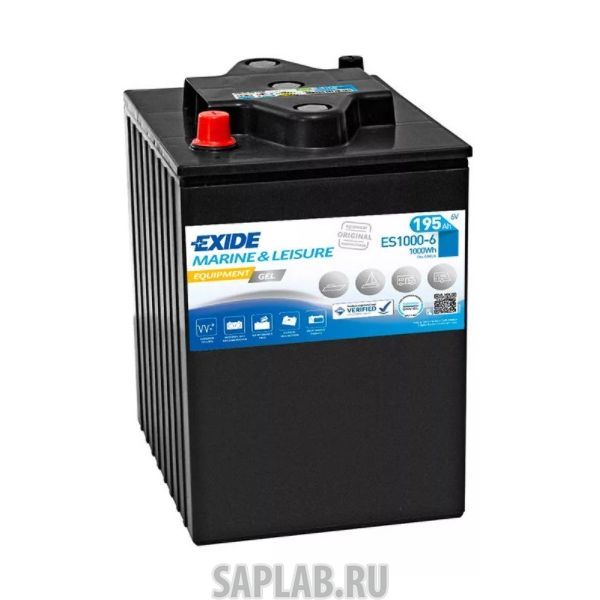 Купить запчасть  EXIDE - GELES10006 Аккумулятор Exide GEL ES1000/6 6V 190Ah (245х190х275)