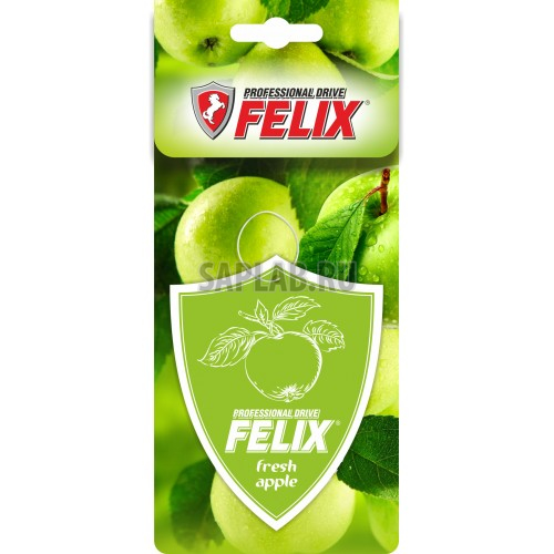 Купить запчасть FELIX - 411040031 Ароматизатор бумаж. FELIX Fresh apple (Яблочная свежесть)