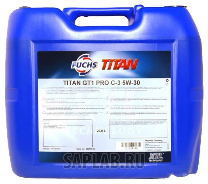 Купить запчасть FUCHS - 600514105 Моторное масло Fuchs Titan GT1 Pro C-2 5W-30 20 л