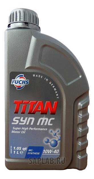 Купить запчасть FUCHS - 601004346 Моторное масло Fuchs Titan Syn MC 10W-40 1л