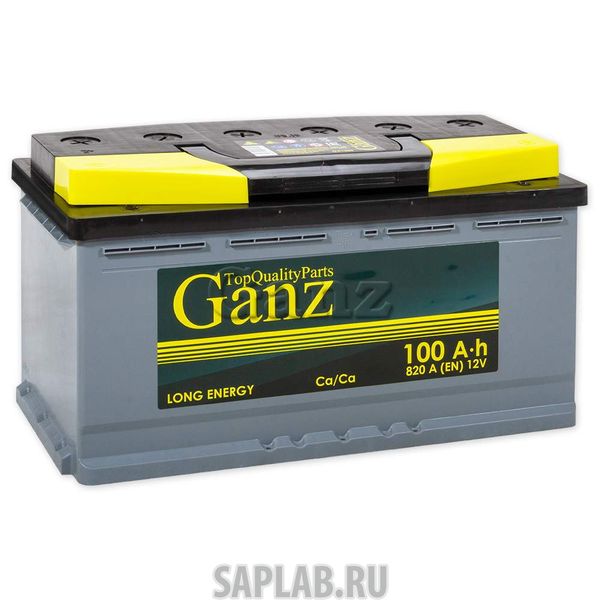 Купить запчасть  GANZ - GA1000 Аккумулятор Ganz 100 А/Ч Обр 353x175x190 En820 Ga1000 Ganz Ga1000 GANZ арт. GA1000