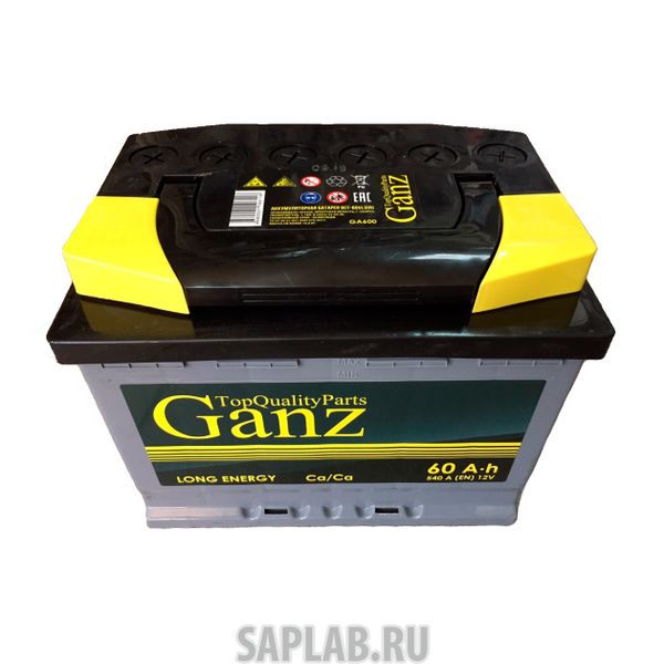 Купить запчасть  GANZ - GA601 Аккумулятор Ganz 60 А/Ч 242x175x190 En540 Ganz Ga601 GANZ арт. GA601