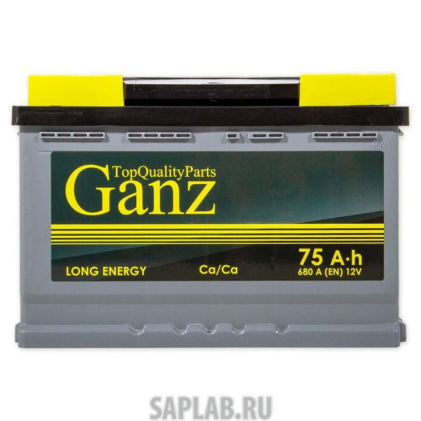 Купить запчасть  GANZ - GA751 Аккумулятор GANZ 75 А/ч 278x175x190 EN680 GANZ GA751