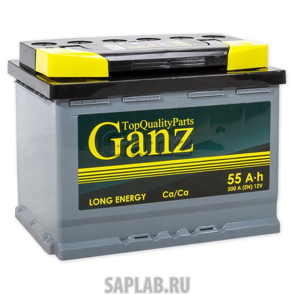 Купить запчасть  GANZ - GA900 Аккумулятор GANZ 90 А/ч Обратная EN770 А 353x175x190 GA900