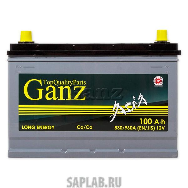 Купить запчасть  GANZ - GAA1001 Аккумулятор GANZ ASIA 100 А/ч 304x173x220 EN780 GAА1001 GANZ GAА1001