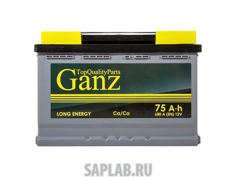 Купить запчасть  GANZ - GANZ753L Аккумулятор GANZ 75 А/ч 278x175x190 EN680 ganz753l