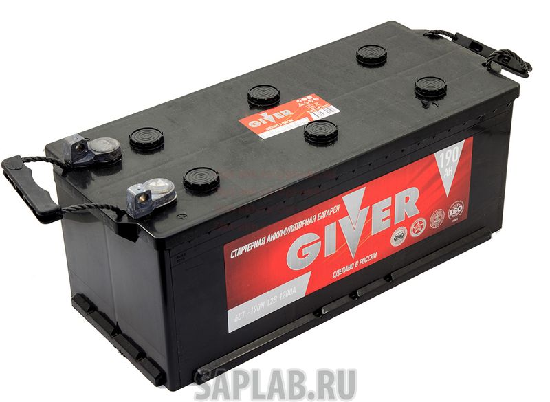 Купить запчасть  GIVER - 190ПОДБОЛТ1250A Аккумулятор GIVER 190 под болт 1250А 513x223x223