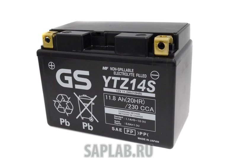 Купить запчасть  GS - 1058132442200 Аккумулятор мотоциклетный GS YTZ14S