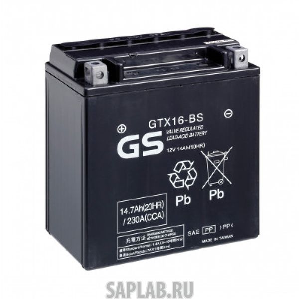 Купить запчасть  GS - GTX16BS Аккумулятор GS GTX16-BS