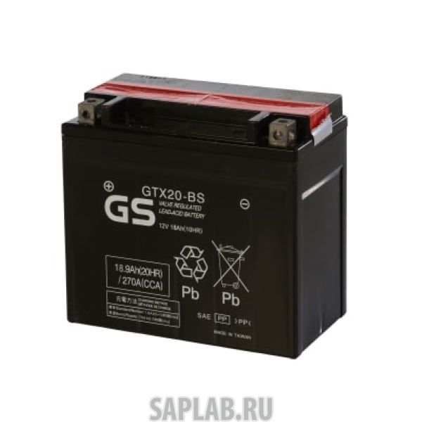 Купить запчасть  GS - GTX20BS Аккумулятор GS GTX20-BS 409