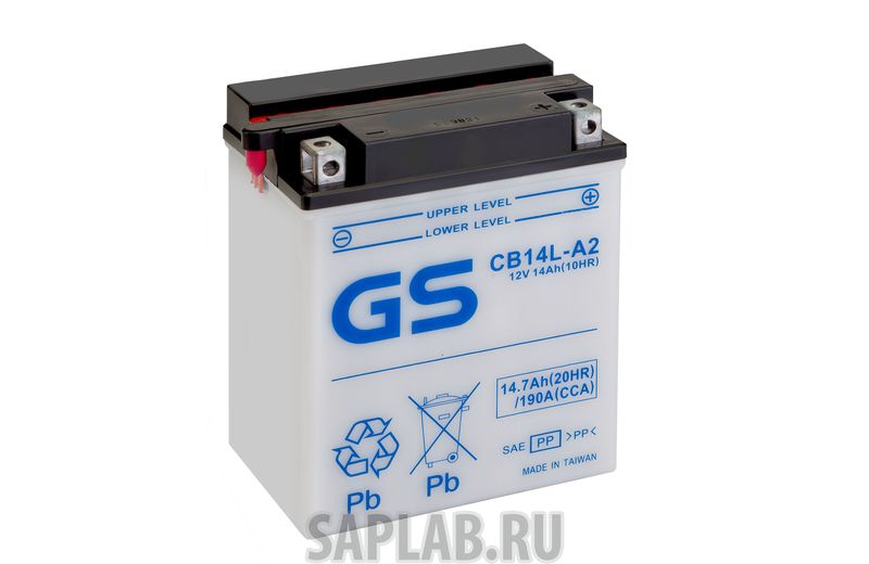 Купить запчасть  GS_YUASA - CB14LA2 Аккумулятор GS Yuasa CB14L-A2 12В 14Ач 190CCA 136x91x169 мм Обратная (-+)