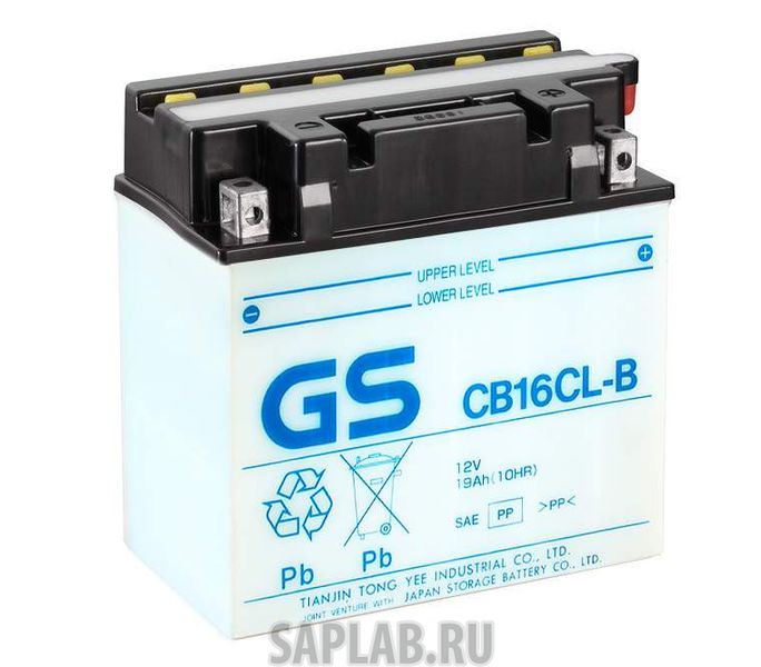 Купить запчасть  GS_YUASA - CB16CLB Аккумулятор GS Yuasa CB16CL-B 12В 19Ач 240CCA 176x101x177 мм Обратная (-+)