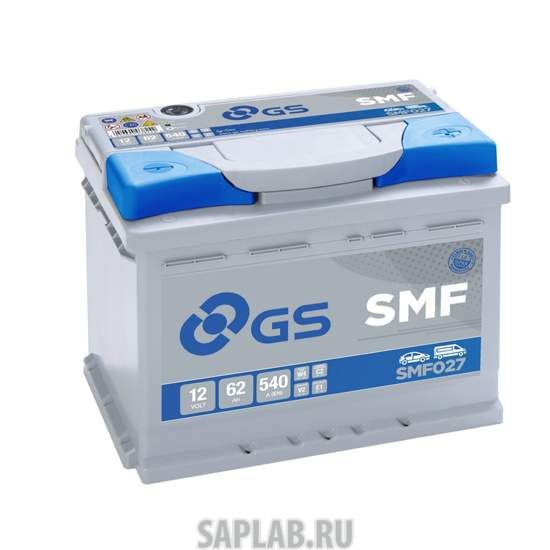 Купить запчасть  GS_YUASA - GSSMF027 Аккумулятор GS Yuasa GS SMF027 12В 62Ач 540CCA 242x175x190 мм Обратная (-+)