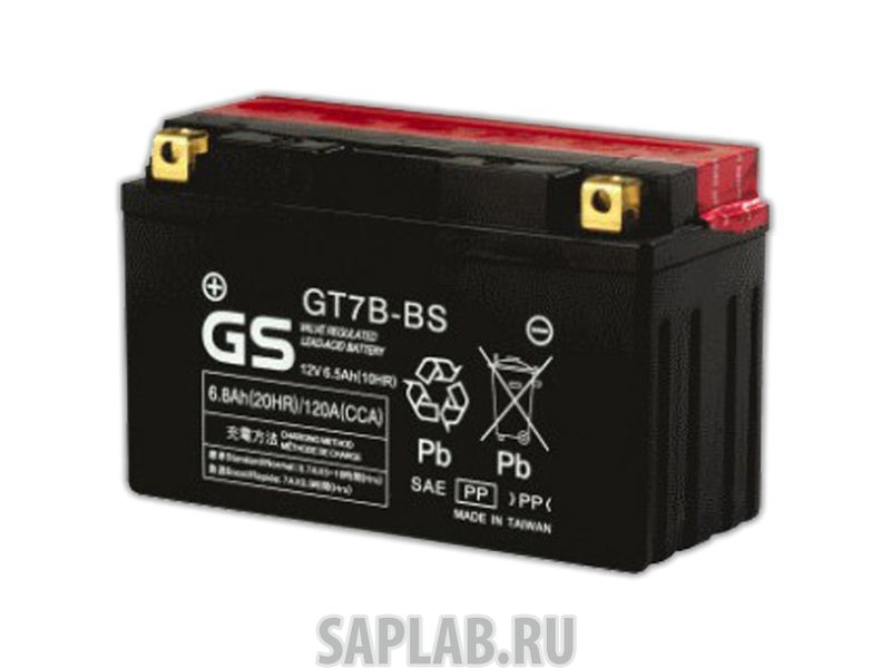 Купить запчасть  GS_YUASA - GT7BBS Аккумулятор GS Yuasa GT7B-BS 12В 6,5Ач 120CCA 151x66x94 мм Прямая (+-)