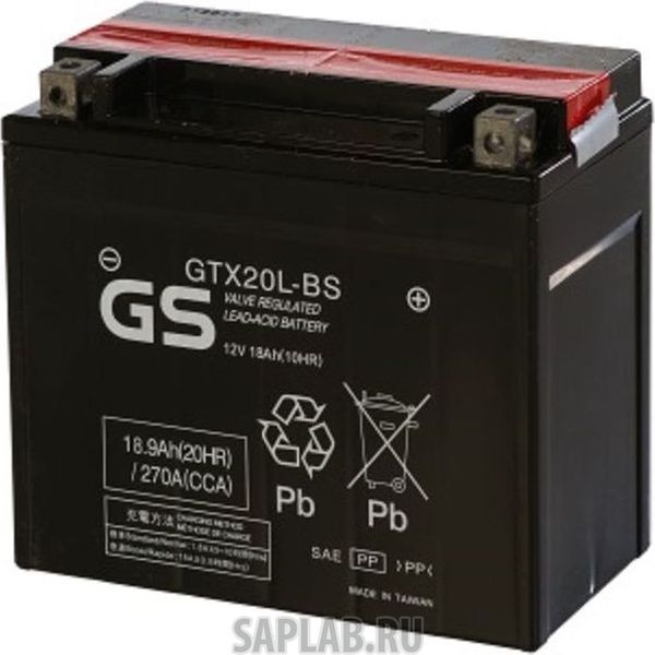 Купить запчасть  GS_YUASA - TTZ7SGS Аккумулятор GS Yuasa TTZ7S GS 12В 6Ач 90CCA 113x70x105 мм Обратная (-+)