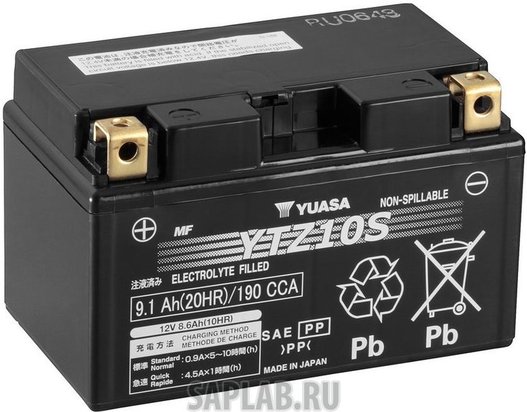 Купить запчасть  GS_YUASA - YTZ10SGS Аккумулятор GS Yuasa YTZ10S GS 12В 8,6Ач 190CCA 150x87x93 мм Прямая (+-)