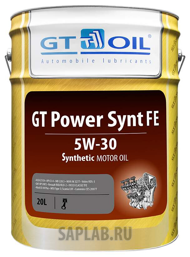 Купить запчасть GT OIL - 8809059408025 Моторное масло GT-Oil Power Synt FE 5W-30 20л